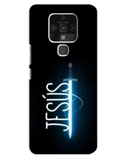Чехол для TECNO Camon 16 с картинкой «Меч Духа Jesus»