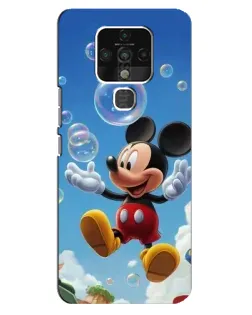 Чохол для TECNO Camon 16 з картинкою «Mickey та мильні бульбашки»