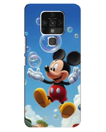 Чохол для TECNO Camon 16 з картинкою «Mickey та мильні бульбашки»