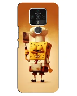 Чохол для TECNO Camon 16 з картинкою «Губка Боб кухар»