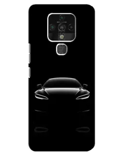 Чехол для TECNO Camon 16 с картинкой «Силуэт Tesla Night»