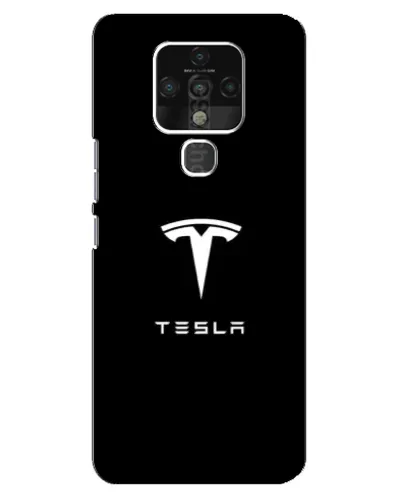 Чехол для TECNO Camon 16 с картинкой «Tesla White Logo» Чехол для TECNO Camon 16 с картинкой «Tesla White Logo»