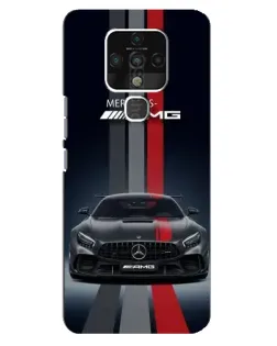 Чехол для TECNO Camon 16 с картинкой «Mercedes — белый карбон» Чехол для TECNO Camon 16 с картинкой «Mercedes — белый карбон»