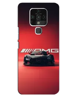 Чехол для TECNO Camon 16 с картинкой «Mercedes AMG — красная линия»