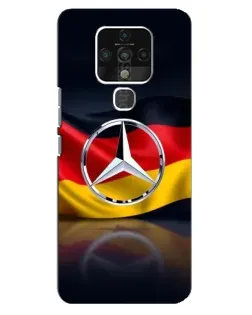 Чехол для TECNO Camon 16 с картинкой «Mercedes — флаг Германии»
