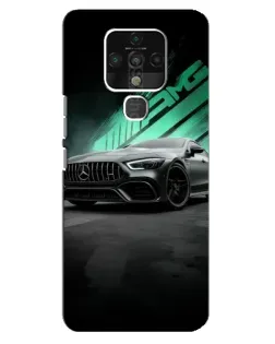 Чехол для TECNO Camon 16 с картинкой «Темный Mercedes AMG»