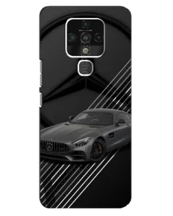 Чехол для TECNO Camon 16 с картинкой «Mercedes AMG — графика»