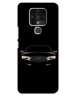 Чехол для TECNO Camon 16 с картинкой «Audi — ночной контур»