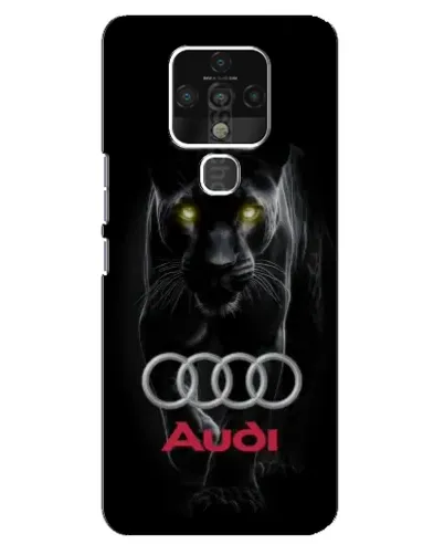Чехол для TECNO Camon 16 с картинкой «Пантера и Audi»