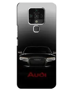 Чехол для TECNO Camon 16 с картинкой «Audi — градиентный контур»