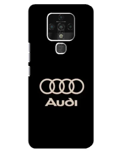 Чехол для TECNO Camon 16 с картинкой «Audi — золотой логотип»