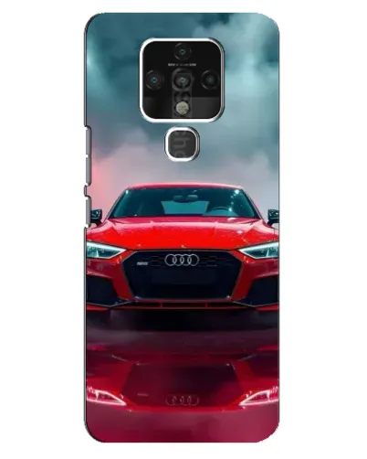 Чехол для TECNO Camon 16 с картинкой «Audi RS — красный стиль»