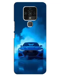 Чехол для TECNO Camon 16 с картинкой «Audi — голубая энергия»