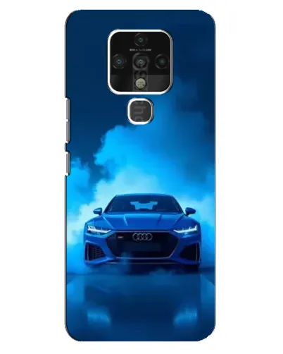 Чехол для TECNO Camon 16 с картинкой «Audi — голубая энергия»