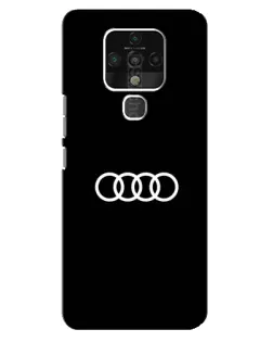 Чехол для TECNO Camon 16 с картинкой «Audi White Logo»