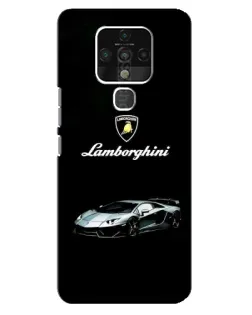 Чехол для TECNO Camon 16 с картинкой «Логотип Lamborghini классика»