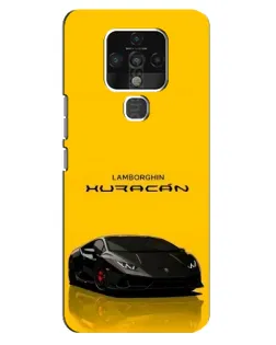 Чехол для TECNO Camon 16 с картинкой «Lamborghini Huracan черный»