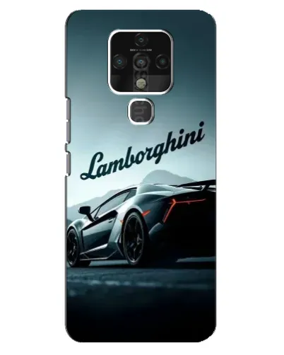 Чехол для TECNO Camon 16 с картинкой «Классическая надпись Lamborghini»