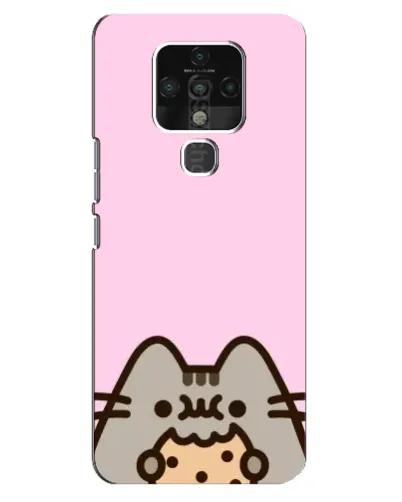 Чохол для TECNO Camon 16 з картинкою «Pusheen та печиво»