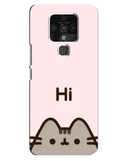 Чохол для TECNO Camon 16 з картинкою «Пушин каже Hi»