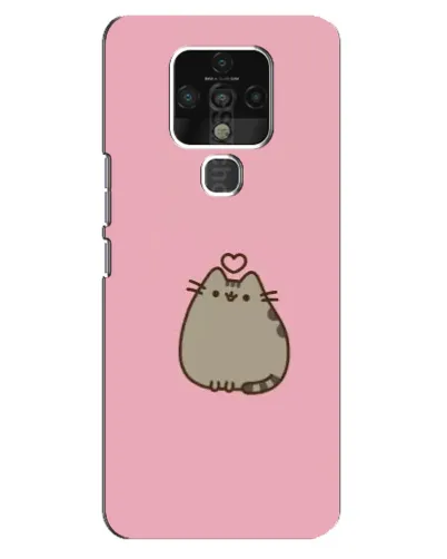 Чохол для TECNO Camon 16 з картинкою «Pusheen серце»
