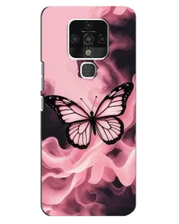 Чехол для TECNO Camon 16 с картинкой «Бабочка в дыму» Чехол для TECNO Camon 16 с картинкой «Бабочка в дыму»