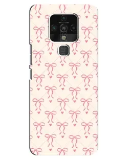 Чехол для TECNO Camon 16 с картинкой «Розовые бантики Coquette»