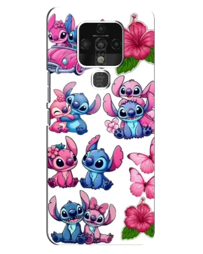 Чехол для TECNO Camon 16 с картинкой «Стикеры Stitch и Angel» Чехол для TECNO Camon 16 с картинкой «Стикеры Stitch и Angel»