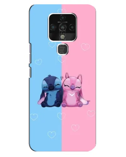 Чехол для TECNO Camon 16 с картинкой «Stitch и Angel Love» Чехол для TECNO Camon 16 с картинкой «Stitch и Angel Love»