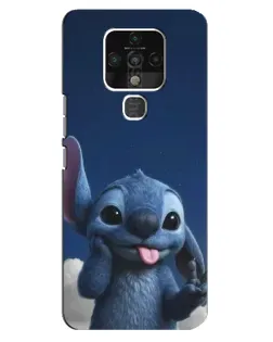 Чехол для TECNO Camon 16 с картинкой «Стич в облаках»