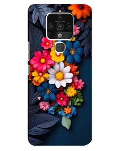 Чохол для TECNO Camon 16 з картинкою «Квіткова феєрія»
