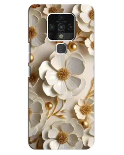 Чохол для TECNO Camon 16 з картинкою «Білі паперові квіти» Чохол для TECNO Camon 16 з картинкою «Білі паперові квіти»