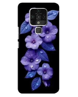Чохол для TECNO Camon 16 з картинкою «Фіолетові квіти з росою» Чохол для TECNO Camon 16 з картинкою «Фіолетові квіти з росою»