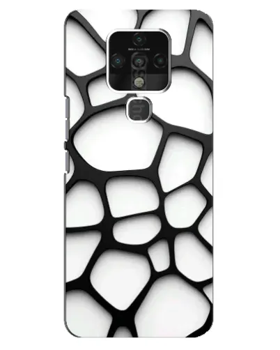 Чехол для TECNO Camon 16 с картинкой «Белая объемная сетка» Чехол для TECNO Camon 16 с картинкой «Белая объемная сетка»