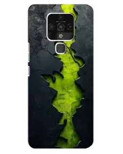 Чехол для TECNO Camon 16 с картинкой «Салатовый разлом скалы» Чехол для TECNO Camon 16 с картинкой «Салатовый разлом скалы»