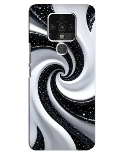 Чехол для TECNO Camon 16 с картинкой «Черно-белая спираль» Чехол для TECNO Camon 16 с картинкой «Черно-белая спираль»