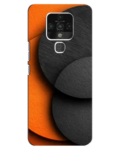 Чехол для TECNO Camon 16 с картинкой «Геометрия оранжевых кругов» Чехол для TECNO Camon 16 с картинкой «Геометрия оранжевых кругов»