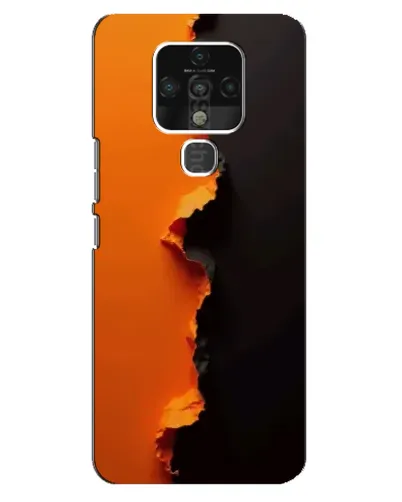 Чехол для TECNO Camon 16 с картинкой «Оранжевый разлом» Чехол для TECNO Camon 16 с картинкой «Оранжевый разлом»