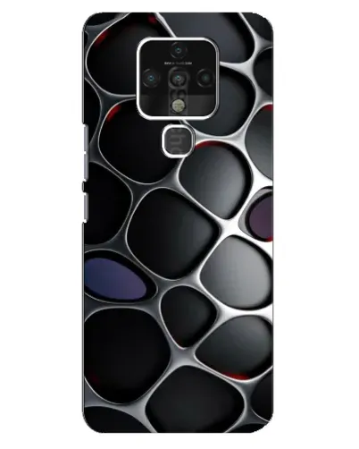 Чехол для TECNO Camon 16 с картинкой «Объемная темная решетка» Чехол для TECNO Camon 16 с картинкой «Объемная темная решетка»