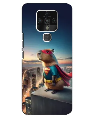 Чехол для TECNO Camon 16 с картинкой «Капи-мен супергерой»