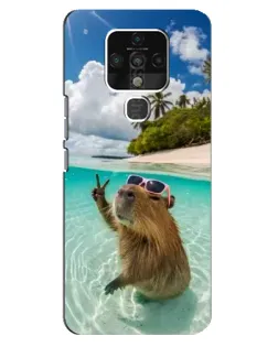 Чехол для TECNO Camon 16 с картинкой «Капибара на море» Чехол для TECNO Camon 16 с картинкой «Капибара на море»
