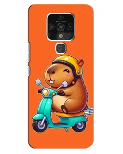 Чехол для TECNO Camon 16 с картинкой «Капибара на скутере» Чехол для TECNO Camon 16 с картинкой «Капибара на скутере»