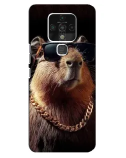 Чехол для TECNO Camon 16 с картинкой «Капибара золотая цепь» Чехол для TECNO Camon 16 с картинкой «Капибара золотая цепь»