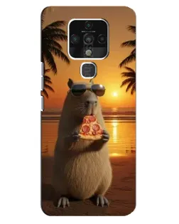 Чехол для TECNO Camon 16 с картинкой «Капибара с пиццей» Чехол для TECNO Camon 16 с картинкой «Капибара с пиццей»