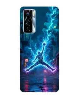 Чохол для TECNO Camon 17 Pro з картинкою «Jordan Gold Jumpman»