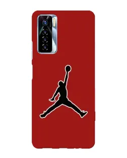 Чохол для TECNO Camon 17 Pro з картинкою «Jordan Red Back»