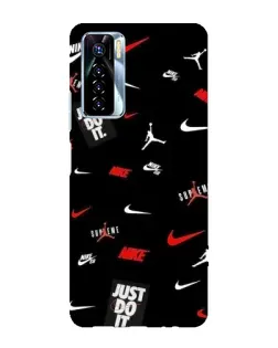 Чохол для TECNO Camon 17 Pro з картинкою «Nike Mix Pattern»