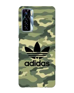 Чохол для TECNO Camon 17 Pro з картинкою «Мілітарі стиль Adidas»