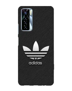 Чохол для TECNO Camon 17 Pro з картинкою «Adidas Карбонова текстура»