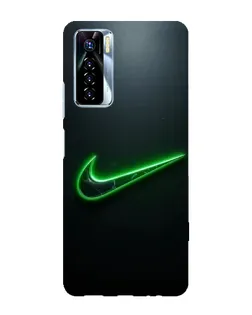Чохол для TECNO Camon 17 Pro з картинкою «Неоновий контур Nike»